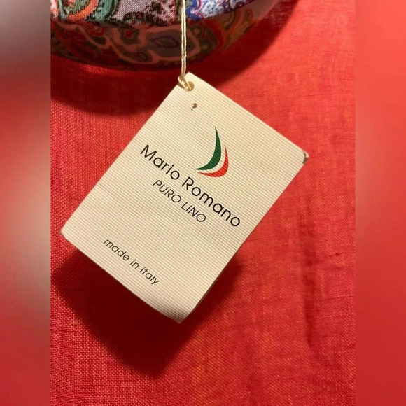 NWT Mario Romano Linen Cowl Neck Poncho Made in Italy - Picture 4 of 5